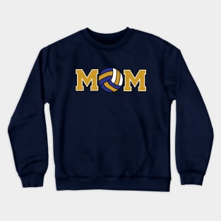 Volleyball Mom Gold and Navy Crewneck Sweatshirt